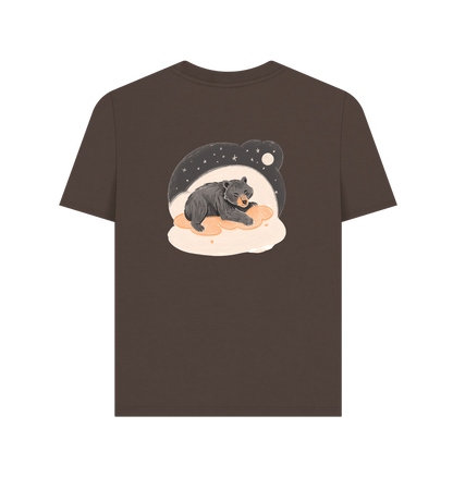 Moon Bear snoozin' away Plain Tee