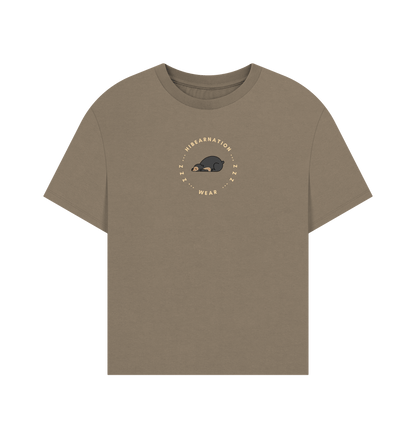 Willow Sun Bear Oversized Women's T-Shirt