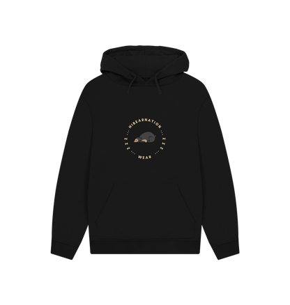 Black Sun Bear Pouch Pocket Hoodie Dark