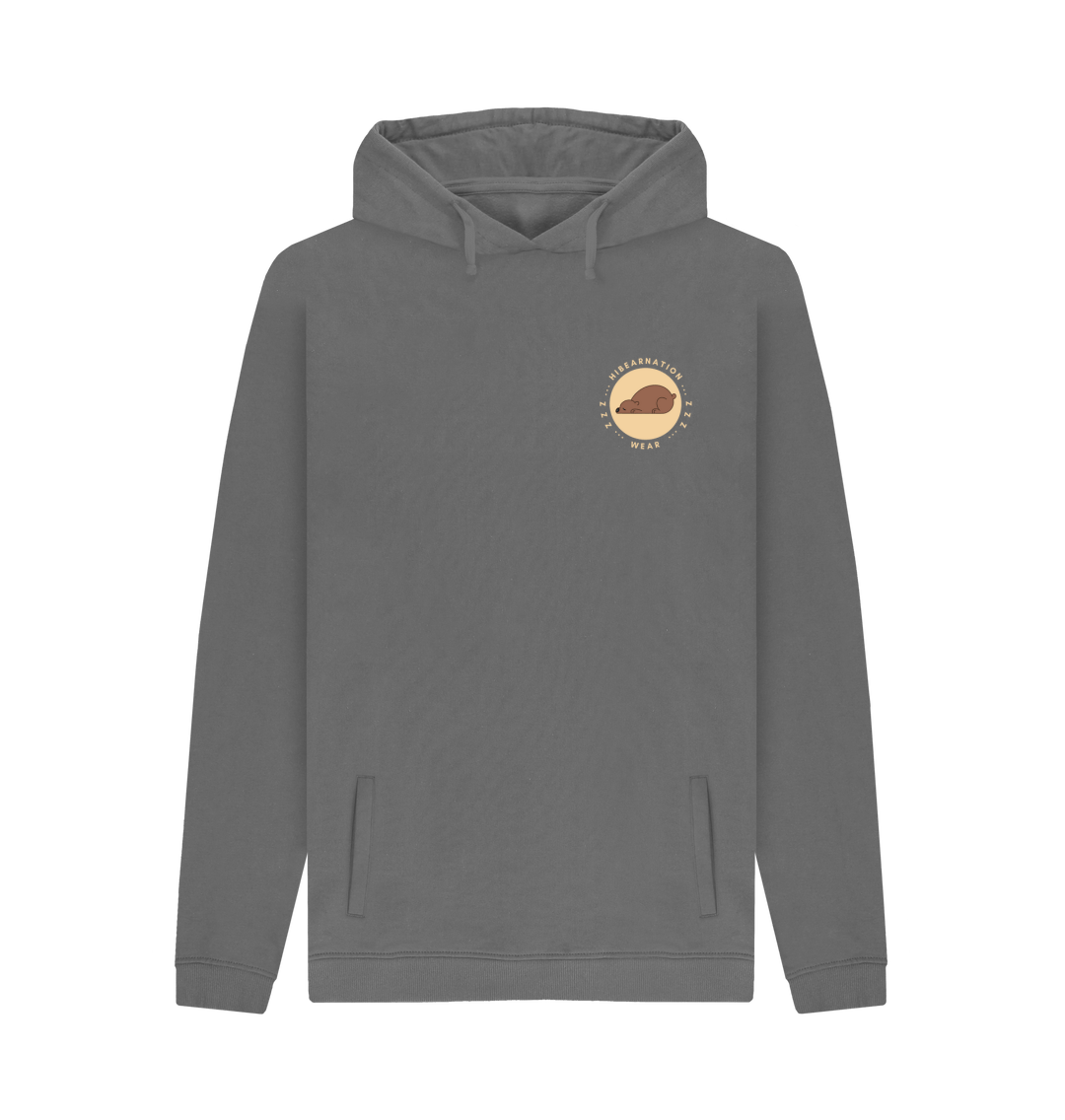 Slate Grey Printed Hoody Front