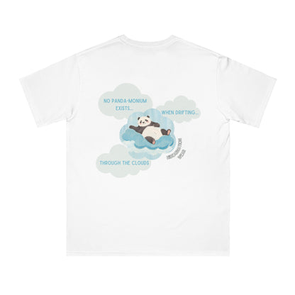 Panda Dreams Organic Unisex T-Shirt - Relaxing Cloud Design