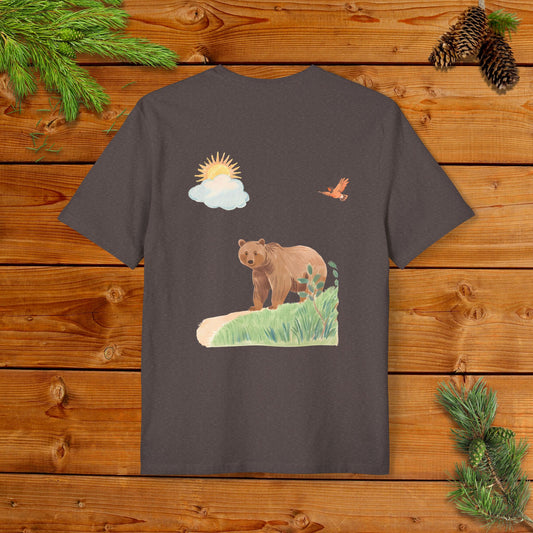 A Grizzly Sunny Day Stroll with a Robin I