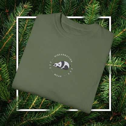 Unisex Garment-Dyed T-Shirt - Chill Bear & Panda Design | Perfect for Nature Lovers
