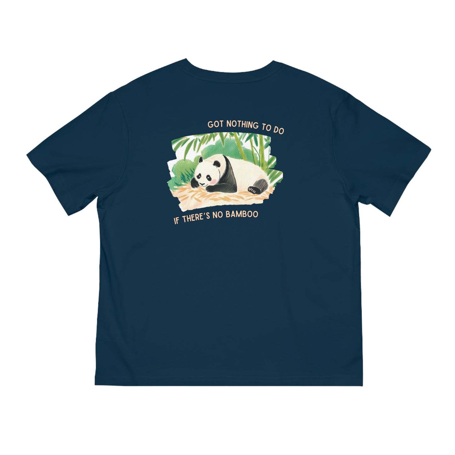 Unisex Panda Relaxation T-Shirt - "Got Nothing to Do If There's No Bamboo" Design