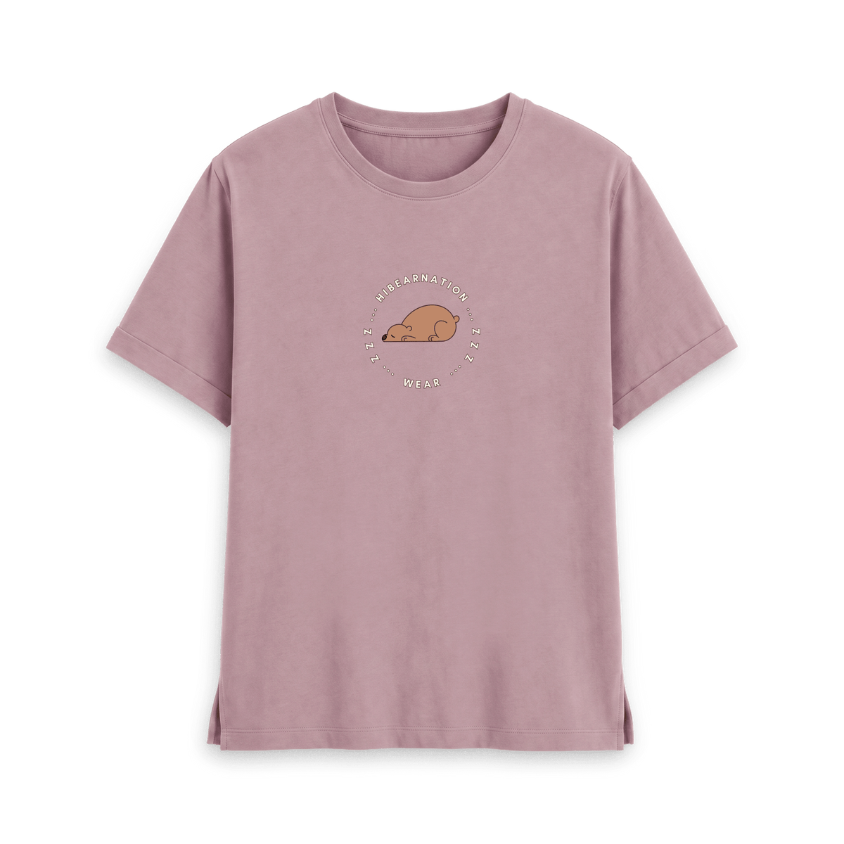 Mauve Printed T-shirt Front