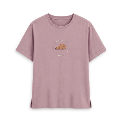 Mauve Printed T-shirt Front