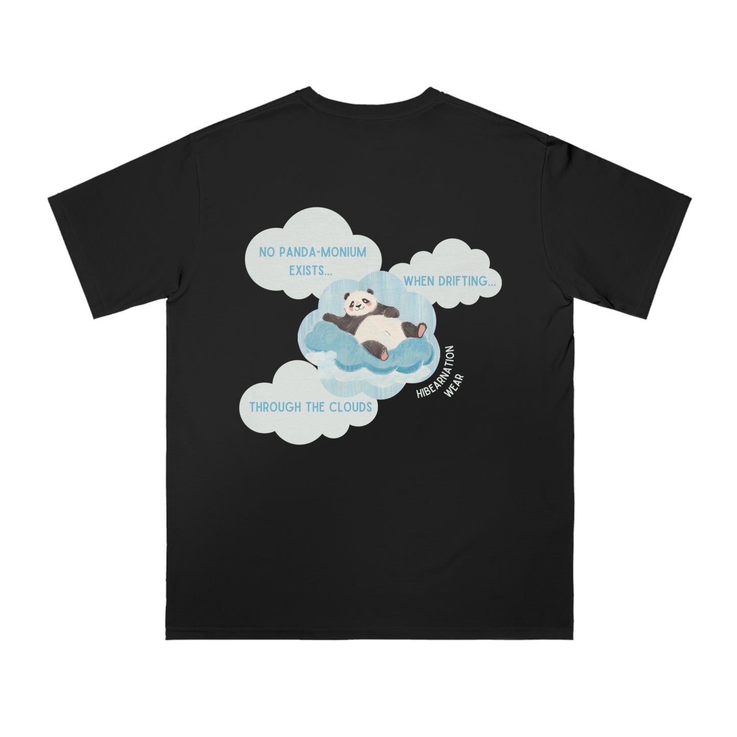 Panda Dreams Organic Unisex T-Shirt - Relaxing Cloud Design