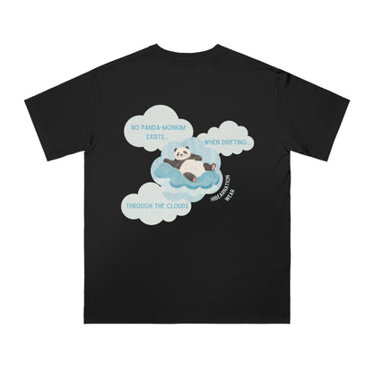 Panda Dreams Organic Unisex T-Shirt - Relaxing Cloud Design