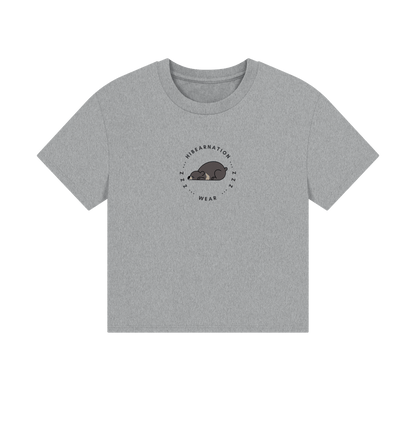 Athletic Grey Printed T-shirt Front