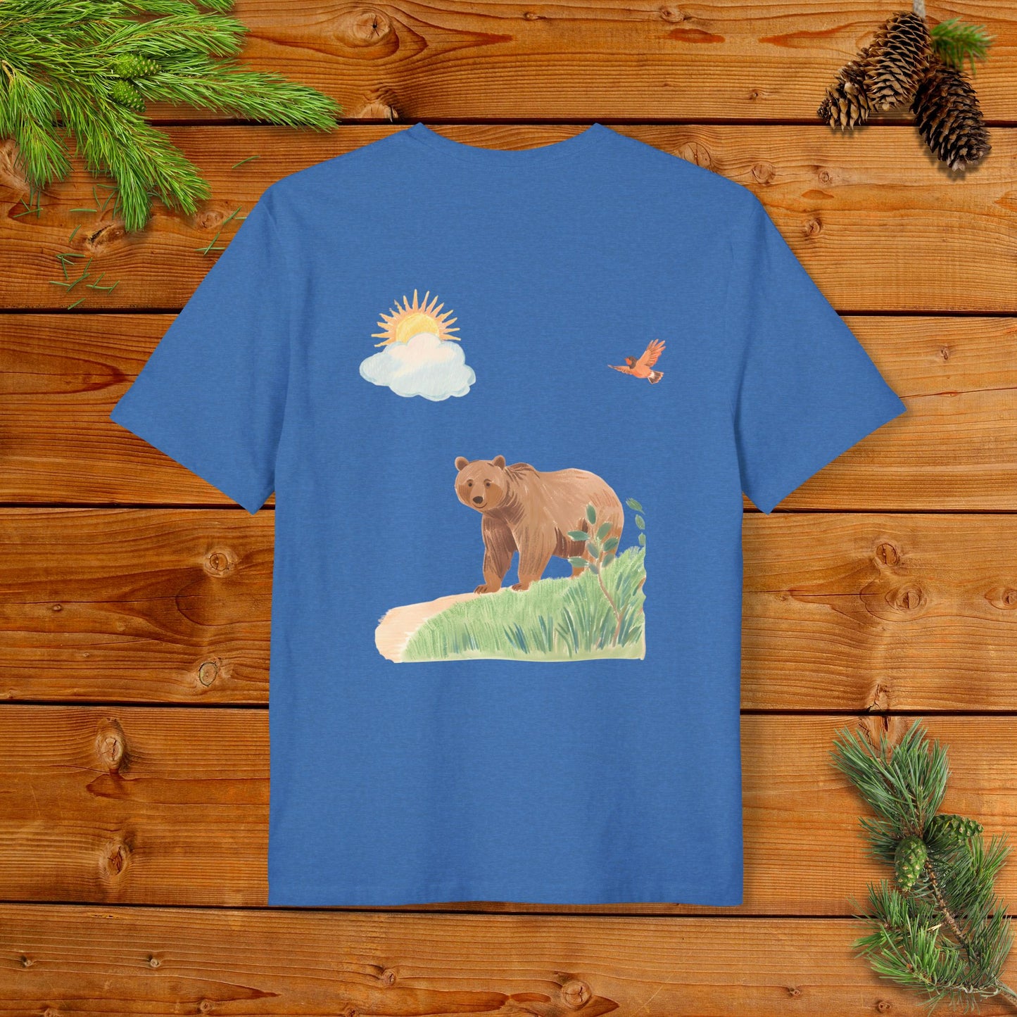 A Grizzly Sunny Day Stroll with a Robin I