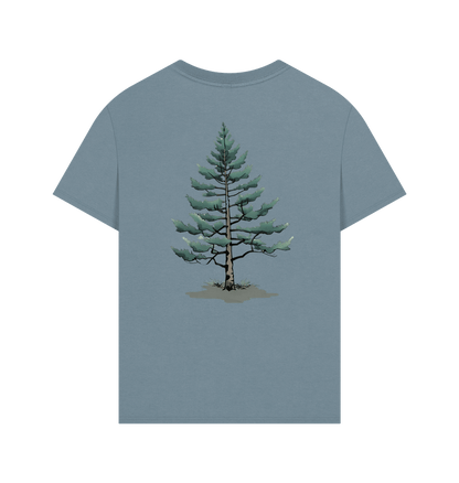 Black Bear and Lonely Pine on an Oversized Tee