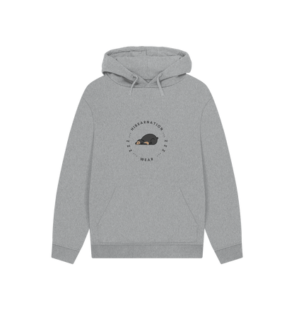 Athletic Grey Sun Bear Pouch Pocket Hoodie