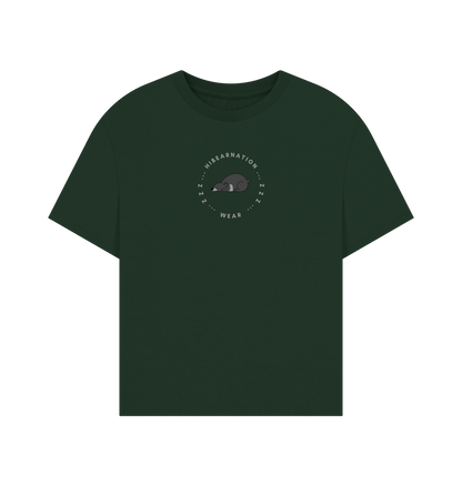 Evergreen Sloth Oversized Top Women