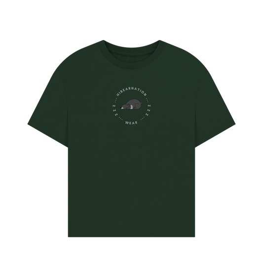 Evergreen Sloth Oversized Top Women