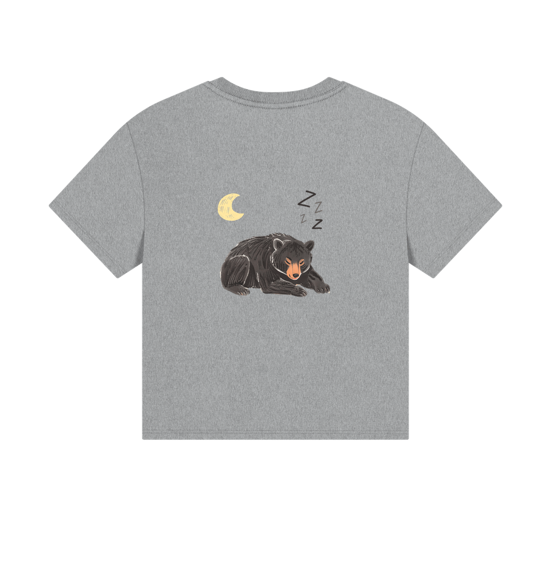 Moon Bear Havin' a Rest on a Boxy Tee
