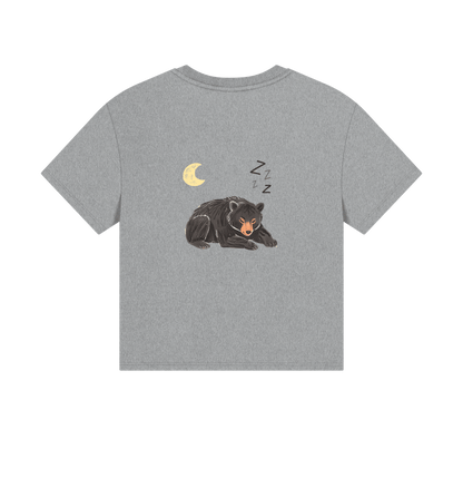 Moon Bear Havin' a Rest on a Boxy Tee