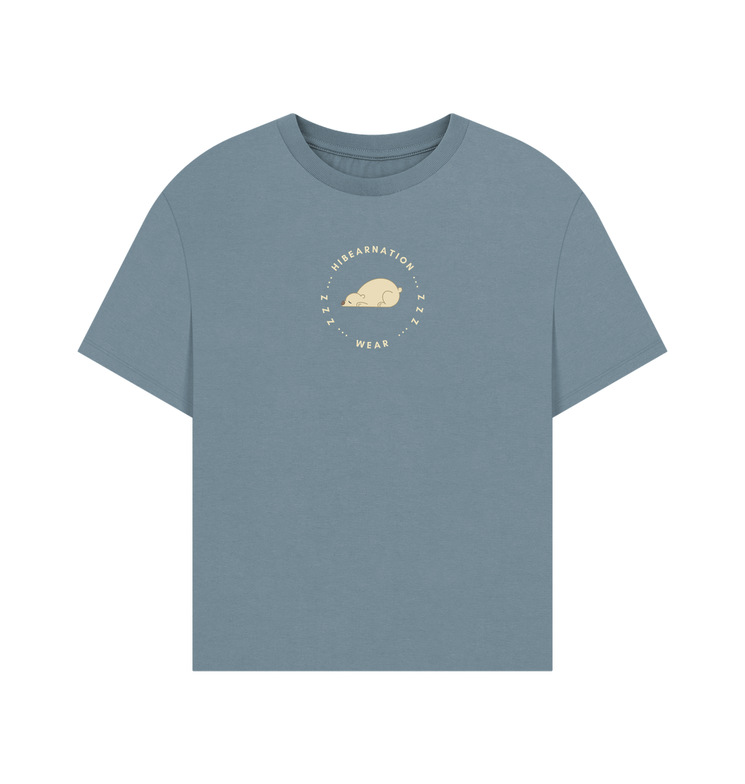 Stone Blue Kermode Wimens Oversized Top