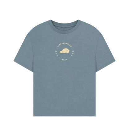 Stone Blue Kermode Wimens Oversized Top