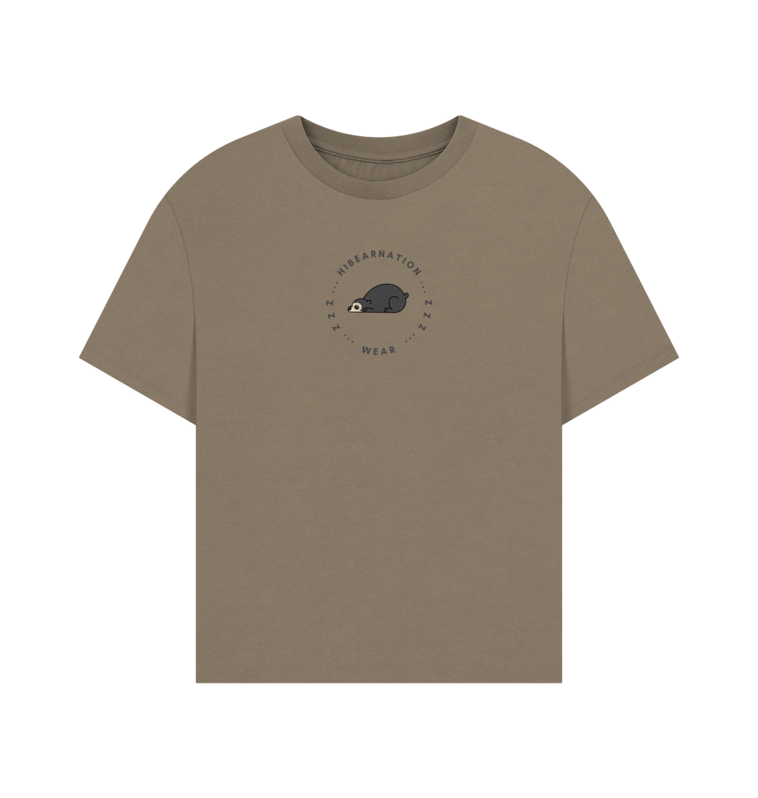 Willow Spectacled Bear Womens Oversized T Shirt