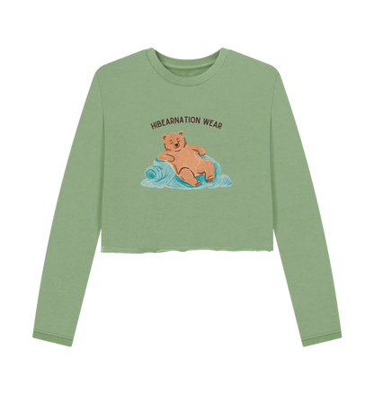 Sage The Quiet Roar of Grizzly's Rest Dark Font Light Fabric