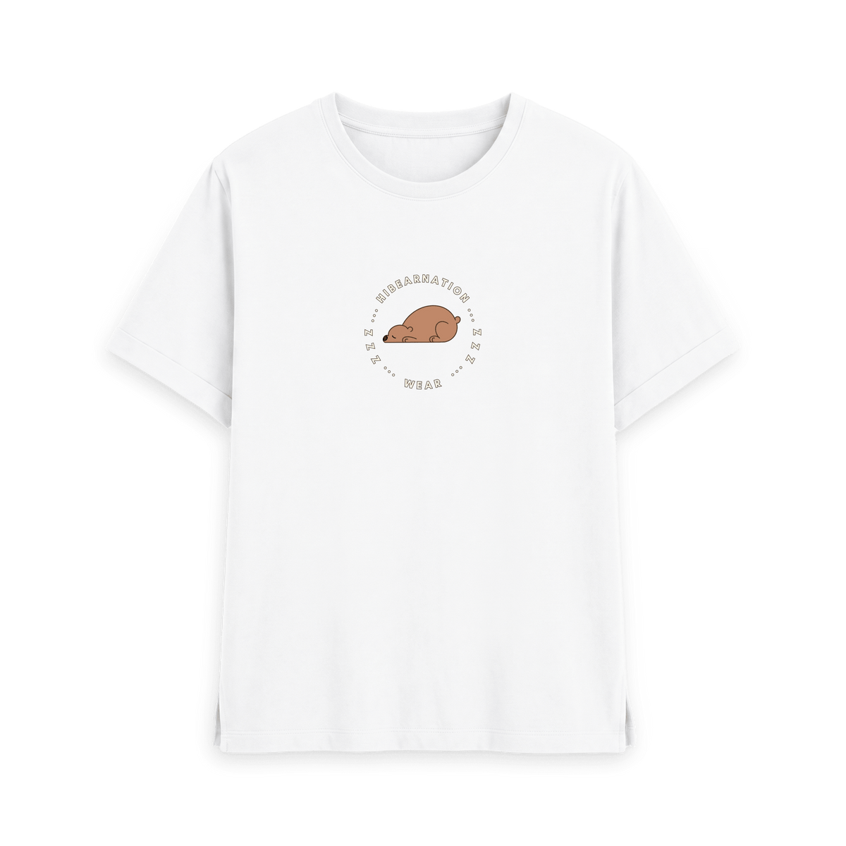 White Printed T-shirt Front