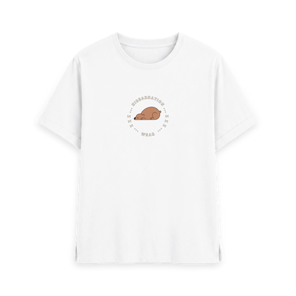 White Printed T-shirt Front
