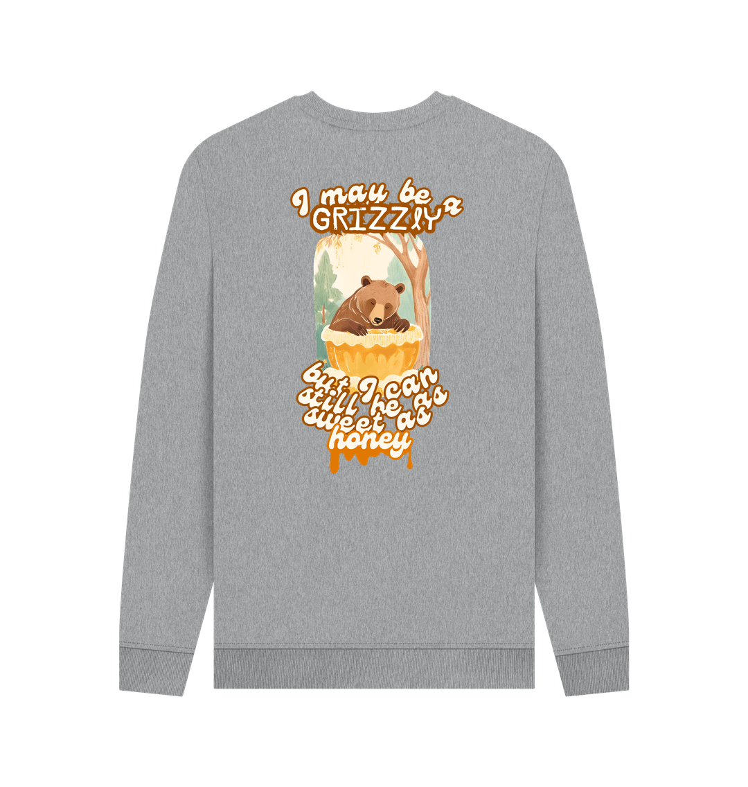 Light Heather Printed Sweater Back