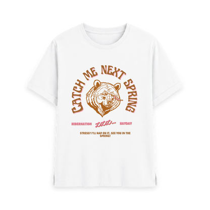 White Printed T-shirt Front