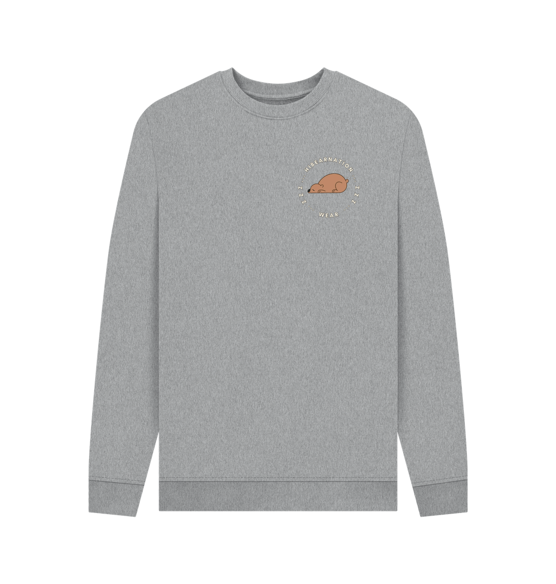 Light Heather Printed Sweater Front