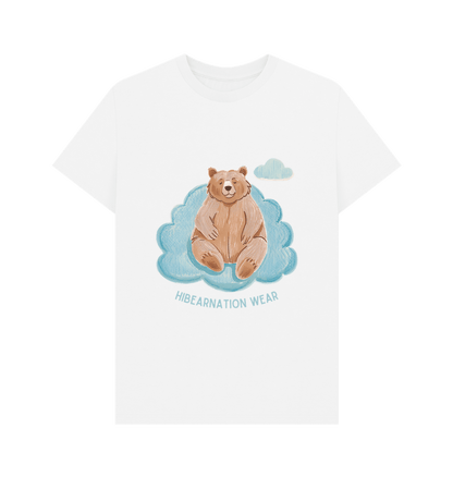 White Skyline Slumber Blue Font