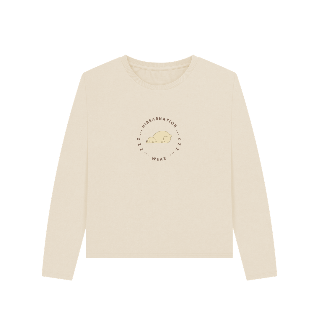 Oat Women Kermode Bear Heavyweight Long Sleeve T-Shirt