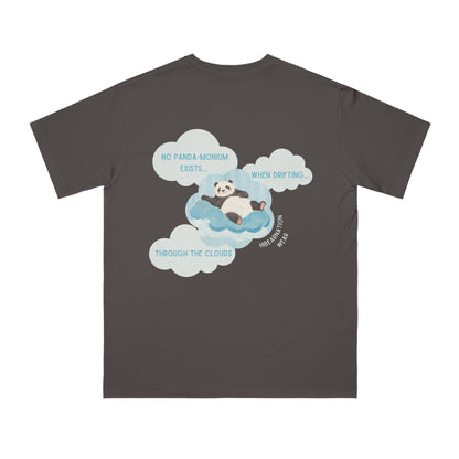 Panda Dreams Organic Unisex T-Shirt - Relaxing Cloud Design