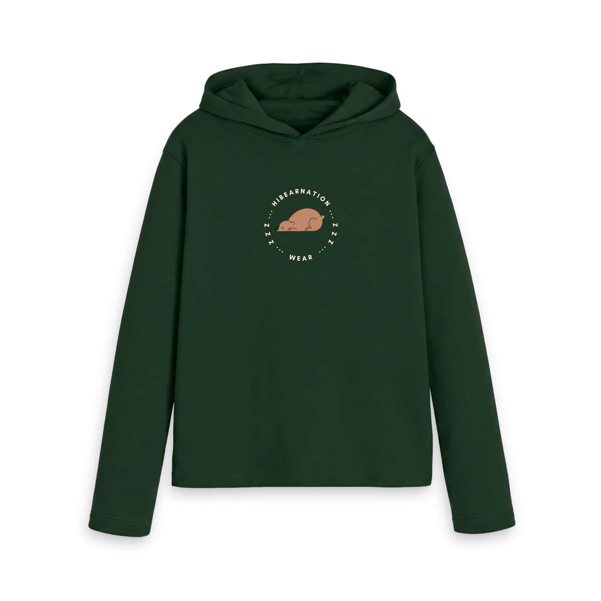 Evergreen Printed Hoody Front