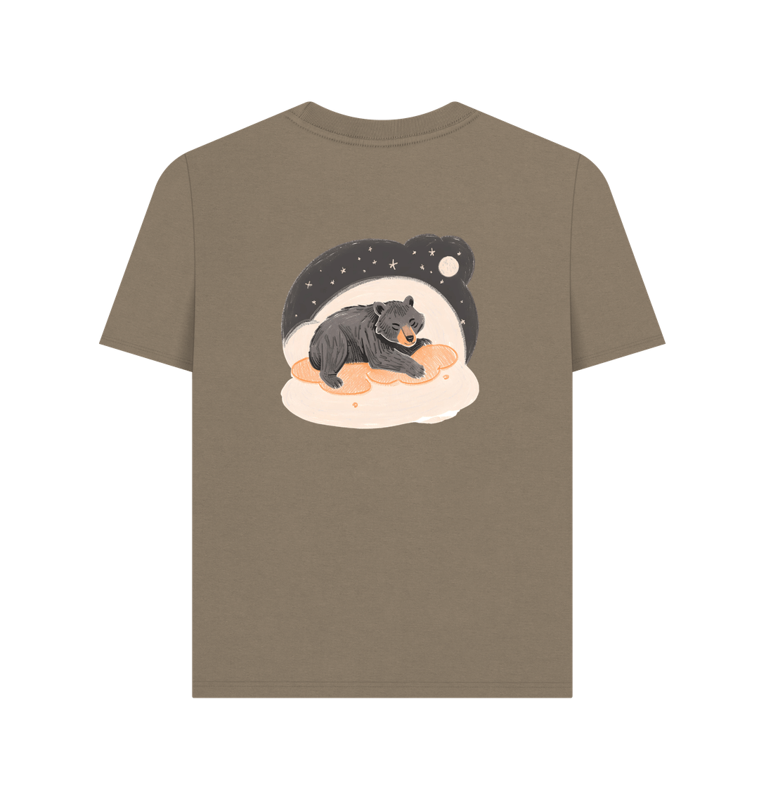 Moon Bear snoozin' away Plain Tee