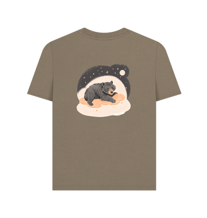 Moon Bear snoozin' away Plain Tee