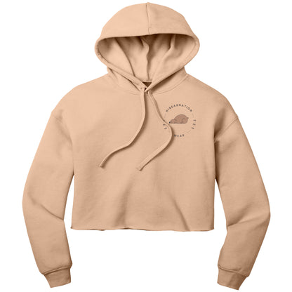 Classic Grizzly Logo Crop Fleece Dawn Hoodie
