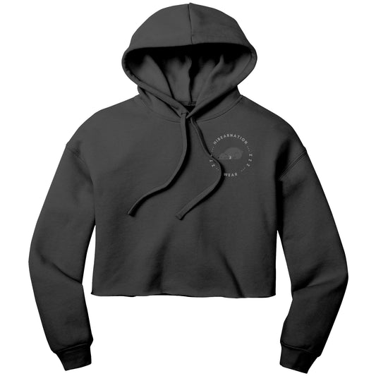 Moon Bear Crop Fleece Dusk Hoodie