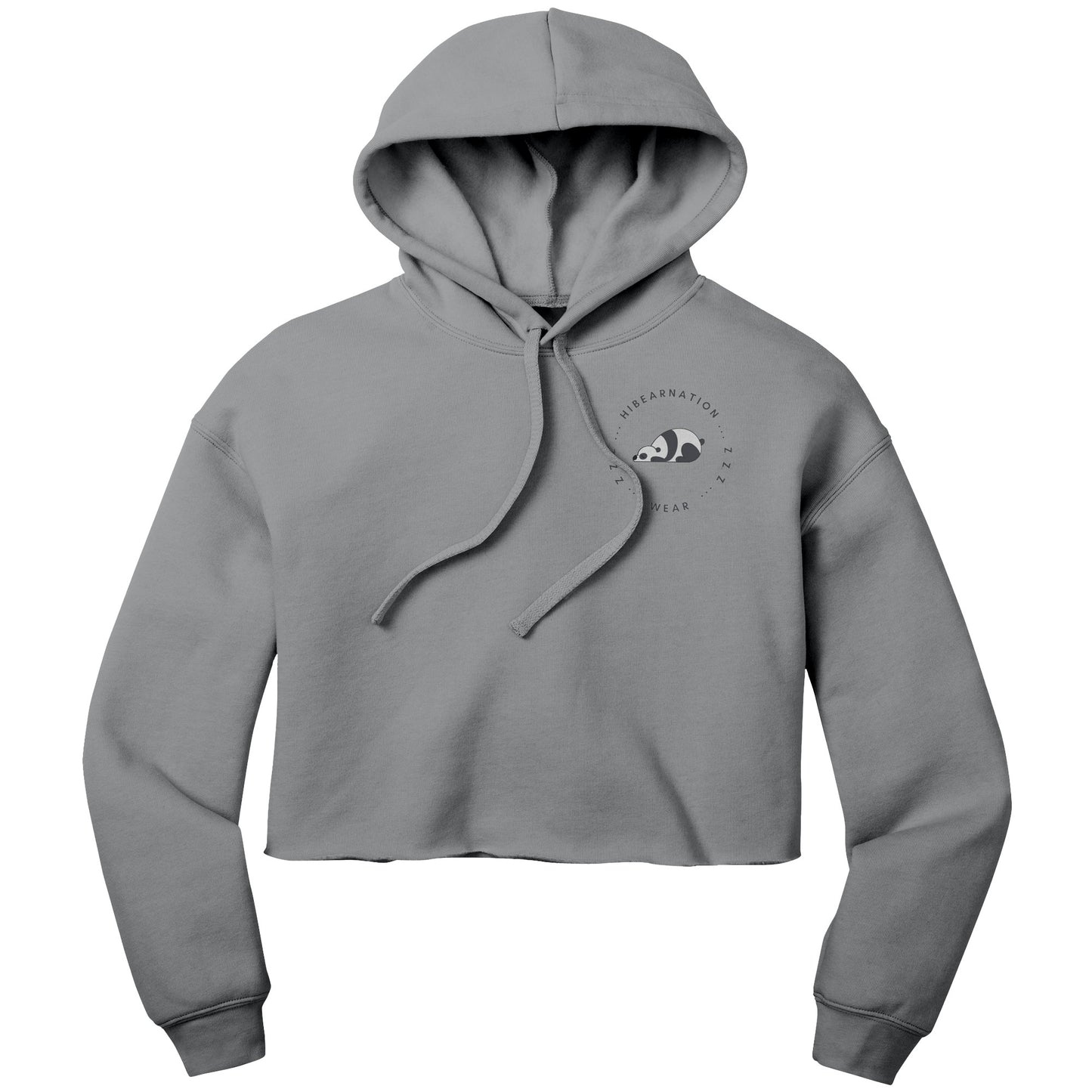 Panda Bear Crop Fleece Dawn Hoodie