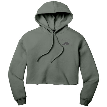 Sloth Bear Crop Fleece Dawn Hoodie