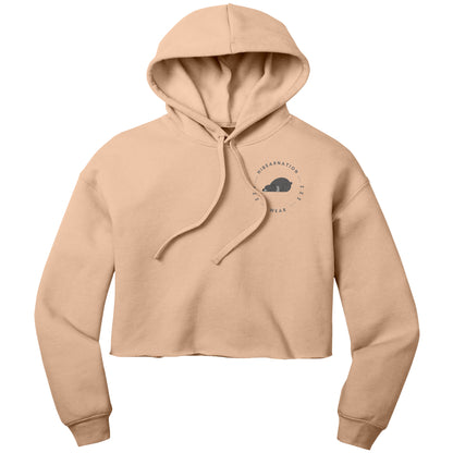 Sloth Bear Crop Fleece Dawn Hoodie