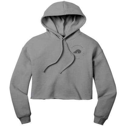 Sloth Bear Crop Fleece Dawn Hoodie