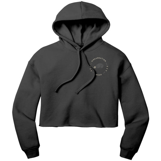 Spectacled Crop Fleece Dusk Hoodie