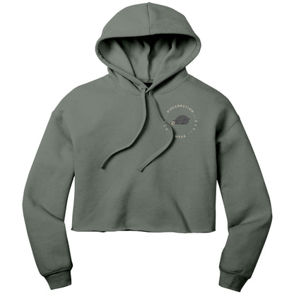 Spectacled Crop Fleece Dusk Hoodie