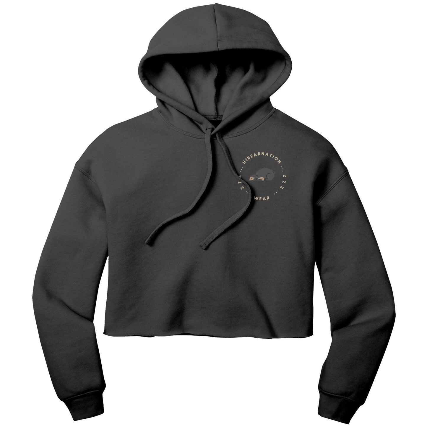 Sun Bear Crop Fleece Dusk Hoodie