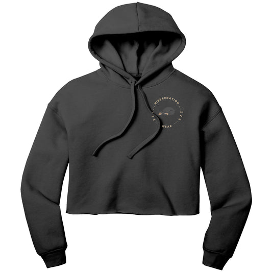 Sun Bear Crop Fleece Dusk Hoodie