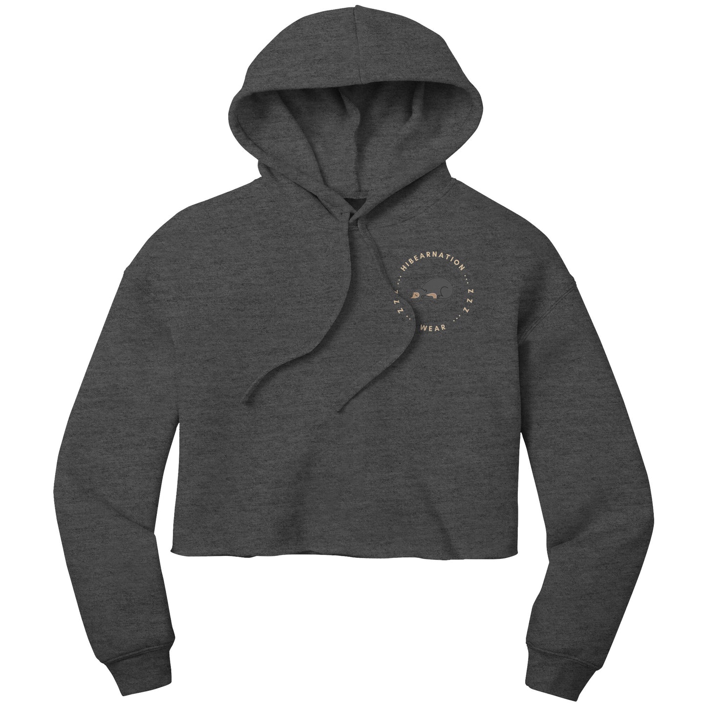 Sun Bear Crop Fleece Dusk Hoodie