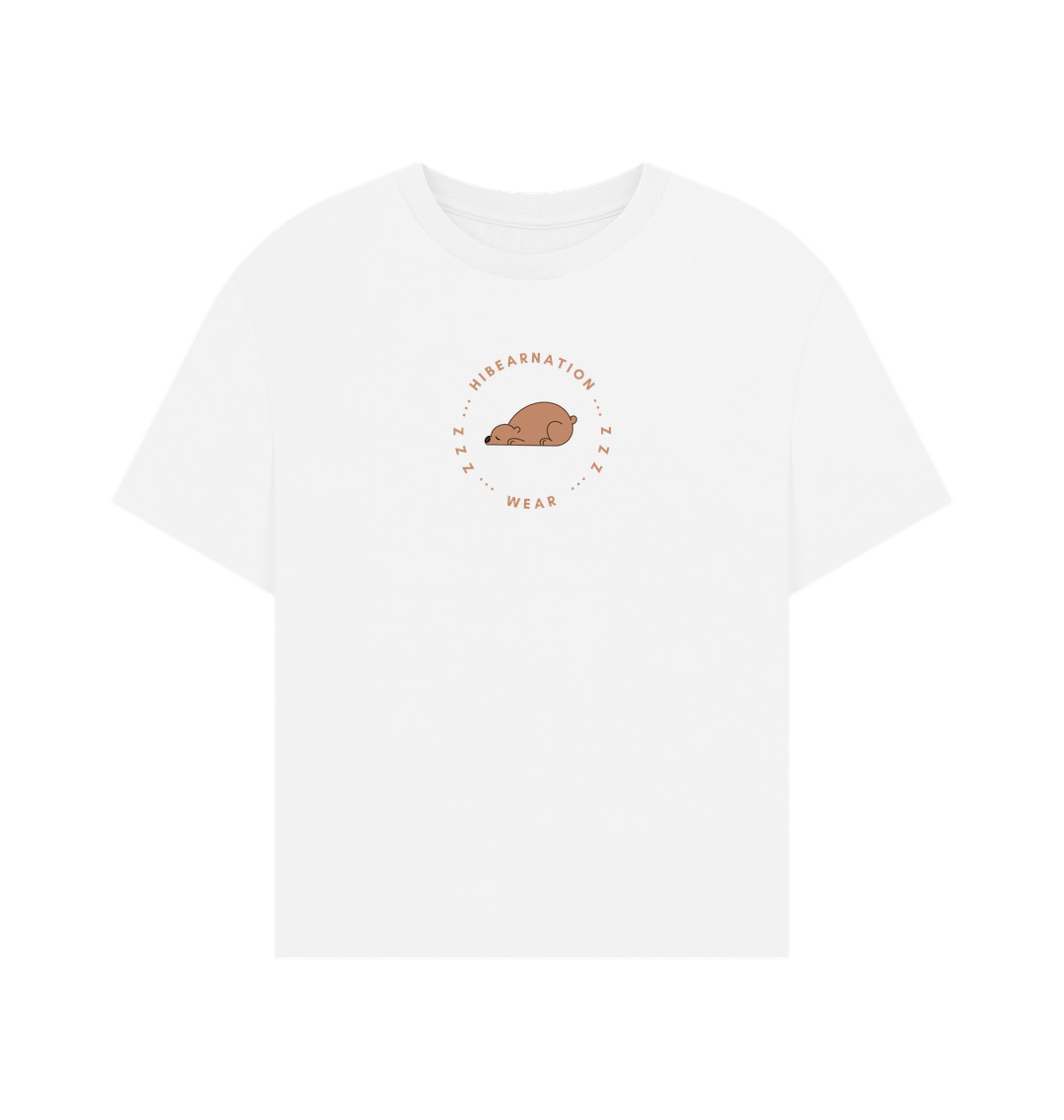 White Grizzly Oversized Women Shirt