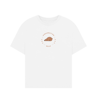 White Grizzly Oversized Women Shirt