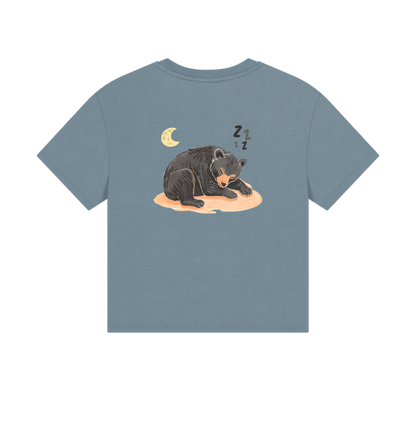 Moon Bear Takin' a Nap Boxy Tee