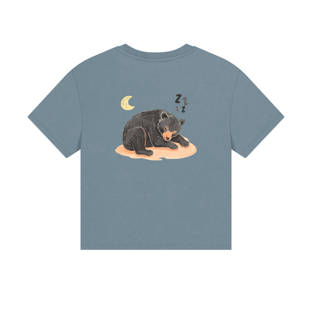Stone Blue Printed T-shirt Back